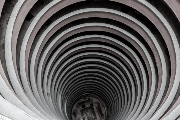 香港励德村的圆形建筑物图片下载