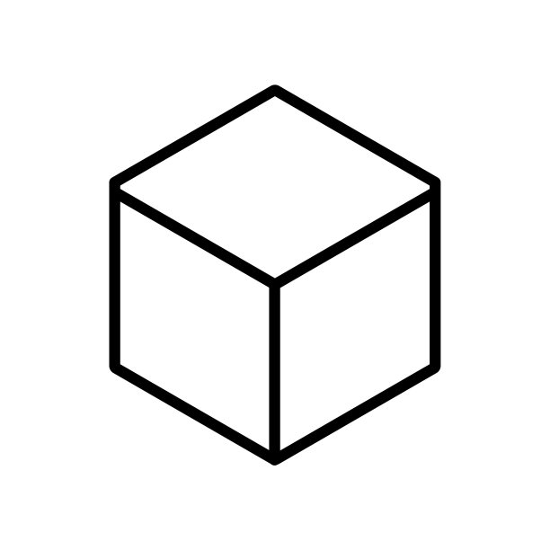 立方体图标矢量隔离在白色背景，立方体标志图片下载