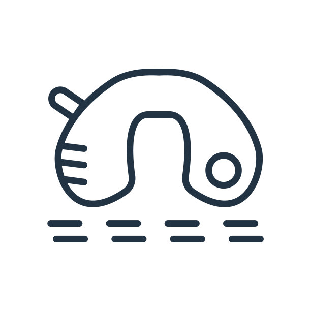 枕头图标矢量孤立在白色背景，枕头标志图片下载