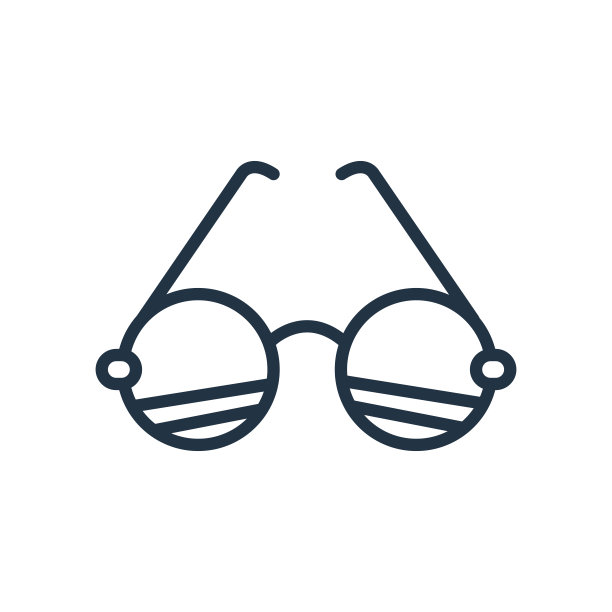 太阳眼镜图标矢量孤立在白色背景，太阳眼镜标志图片下载