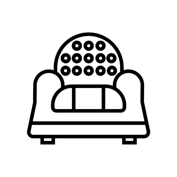 沙发图标矢量孤立在白色背景，沙发标志图片下载