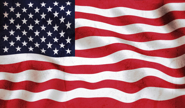 美国国旗飘扬图片下载