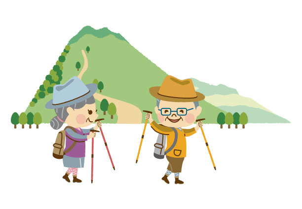 男女徒步旅行图片下载