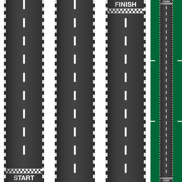 有起点和终点的路。图片下载