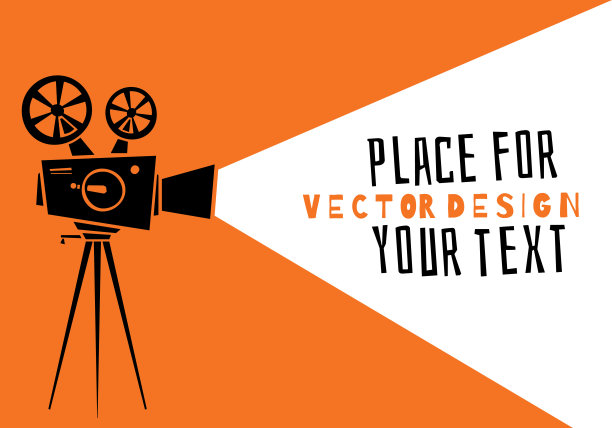 电影院。轮廓的电影。图片下载