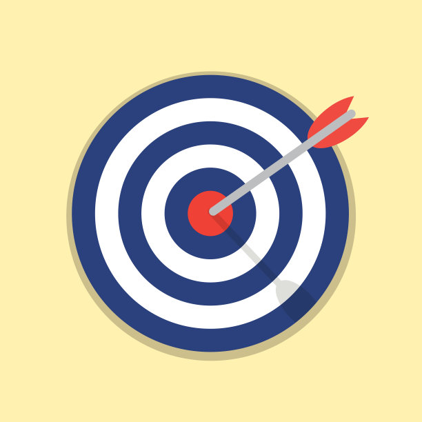 抽象目标平面设计图标插图。插图的图片下载