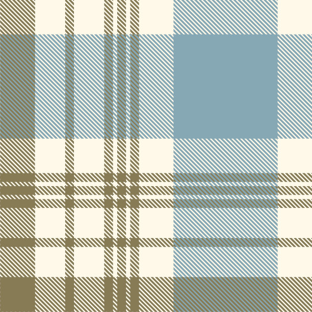 褪色的蓝色，卡其绿和奶油色的格子图案图片下载