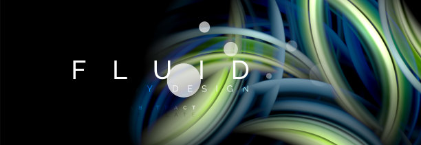 流动发光的颜色运动概念，时髦的抽象布局模板的业务或技术演示或web小册子封面，壁纸图片下载