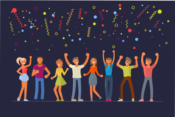 人们在平面设计中跳舞图片下载