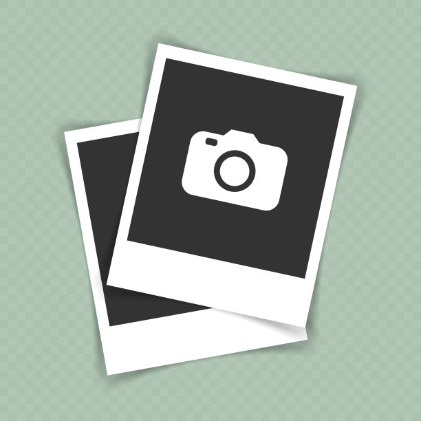 带有阴影的复古相框。矢量图图片下载