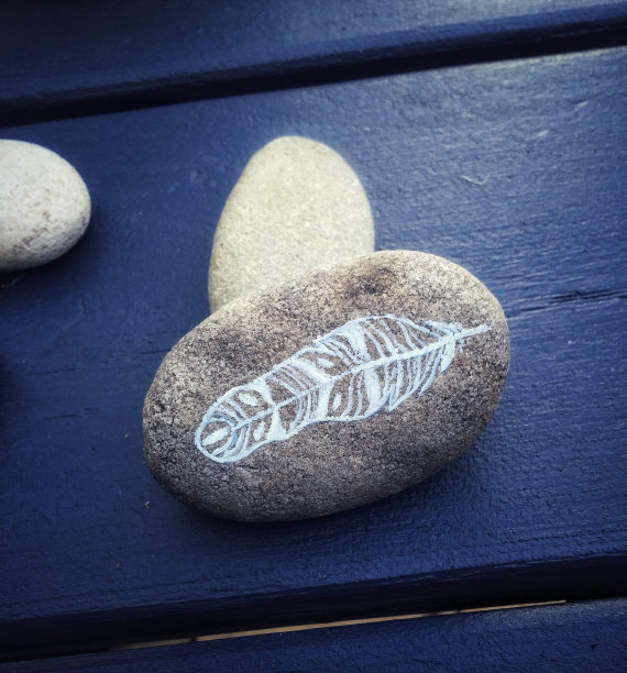 岩石n羽毛图片下载