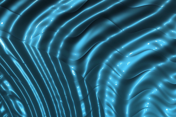 抽象的弯曲水蓝色纹理图片下载