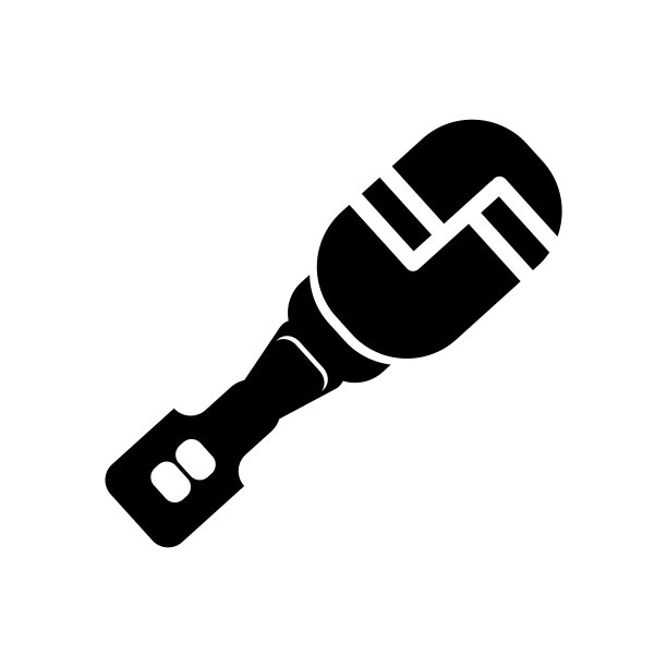 Mic接口图标矢量符号和符号隔离在白色背面图片下载