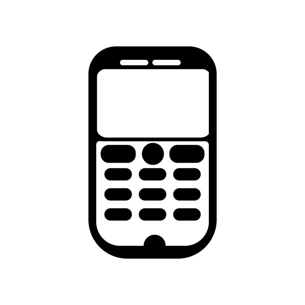 手机图标矢量标志和符号孤立在白色的背图片下载