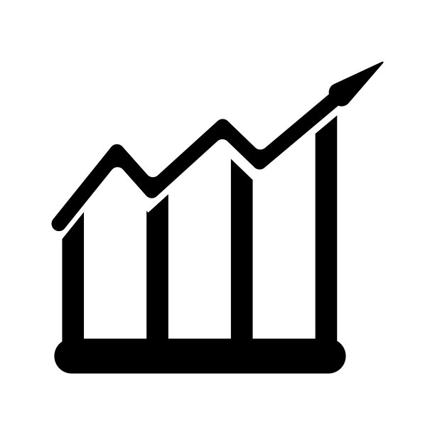 条形图图标矢量符号和符号孤立在白色背景上，条形图标志的概念图片下载