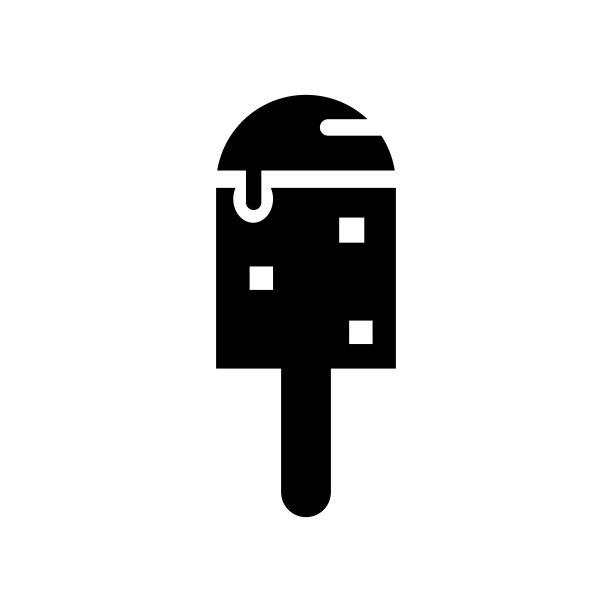 冰淇淋图标矢量孤立在白色背景，冰淇淋标志，食物和水果符号图片下载