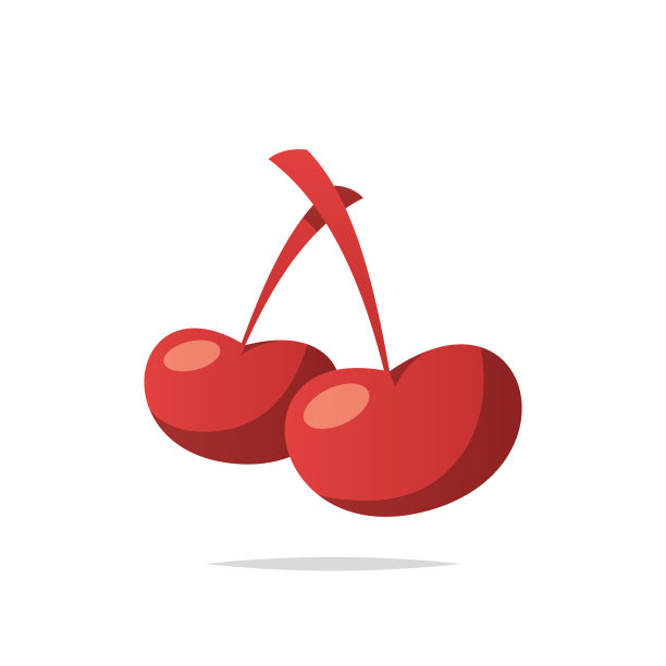 樱桃向量孤立图片下载