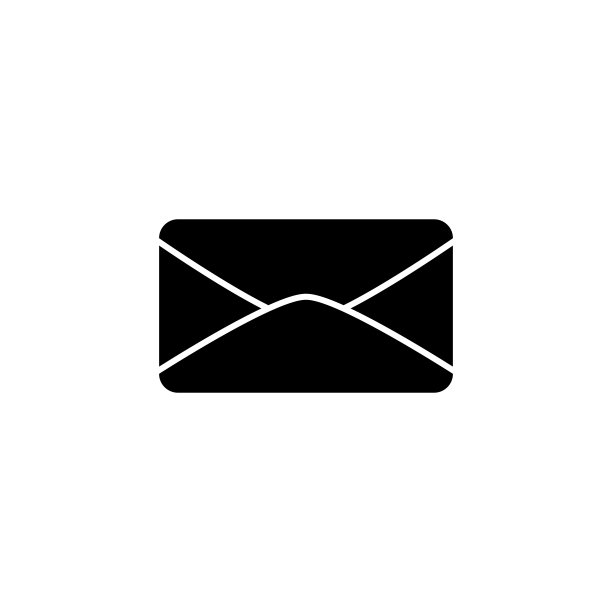 信封图标。用于移动概念和Web应用程序的Web图标元素。隔离的信封图标可用于Web和移动图片下载