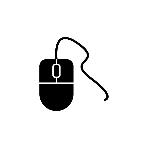 电脑鼠标图标。用于移动概念和Web应用程序的Web图标元素。 隔离的电脑鼠标图标可用于Web和移动图片下载