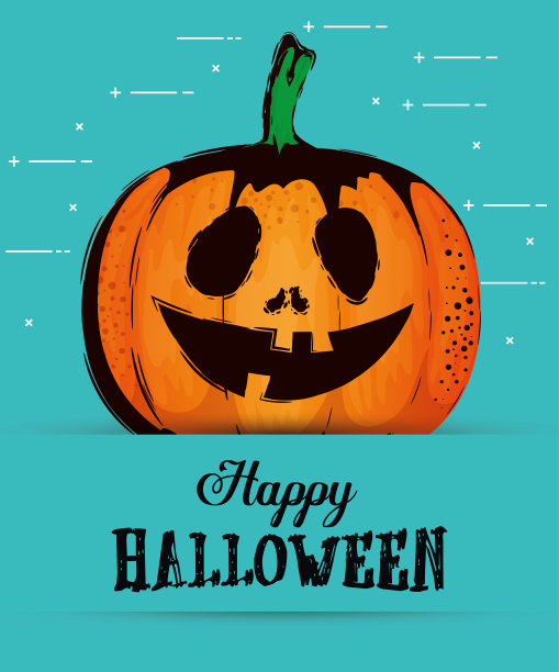 万圣节快乐的南瓜卡图片下载