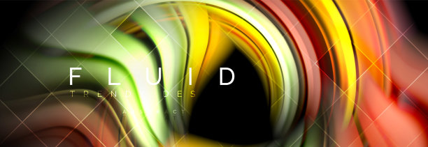 流动发光的颜色运动概念，时髦的抽象布局模板的业务或技术演示或web小册子封面，壁纸图片下载