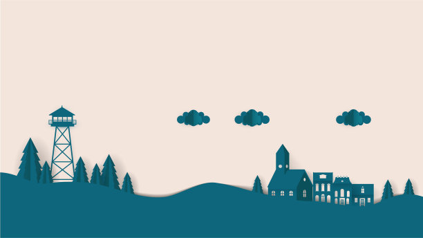 纸剪纸景观摄影现实向量设计图片下载