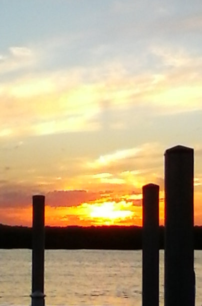 海湾的日落图片下载