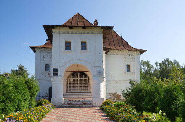 商人Oparin的房子，在俄罗斯弗拉基米尔地区的Gorokhovets图片下载