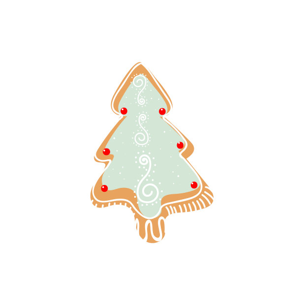 圣诞快乐卡通手绘设计。图片下载