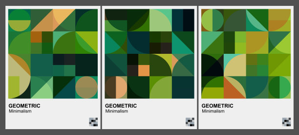 彩色几何组图案背景图片下载