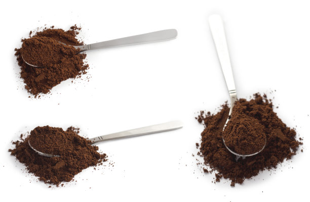 勺子加咖啡粉图片下载