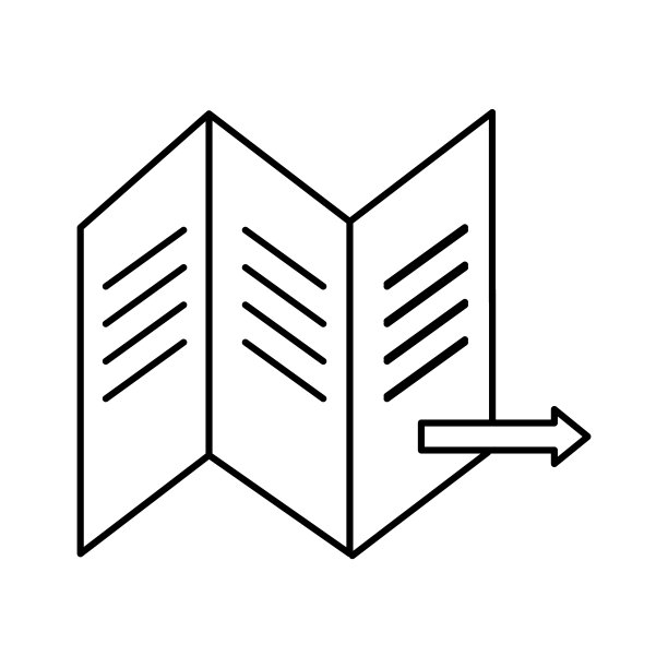 地图图标矢量标志和符号孤立在白色背景，地图标志的概念图片下载