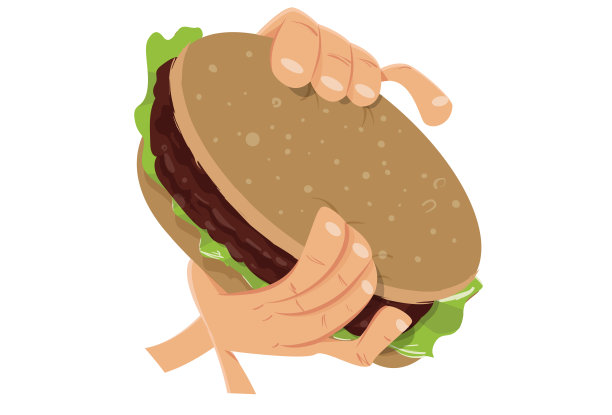 手里的汉堡图片下载