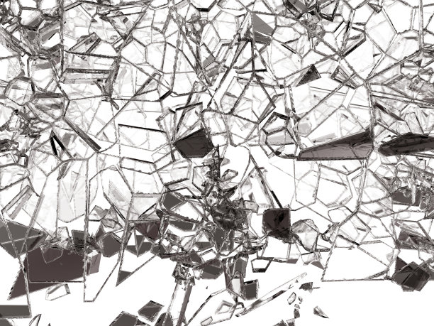 玻璃碎片破碎或破裂图片下载