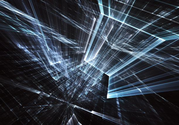 抽象技术3D插图图片下载