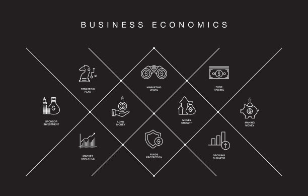 商业经济线图标图片下载