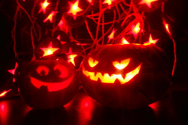 万圣节的黑色南瓜图片下载