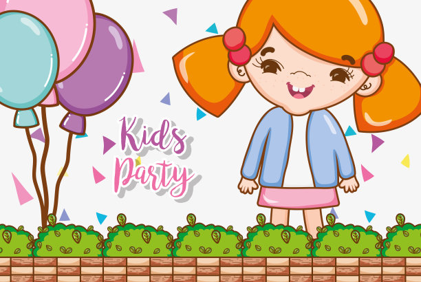 孩子们聚会的漫画图片下载