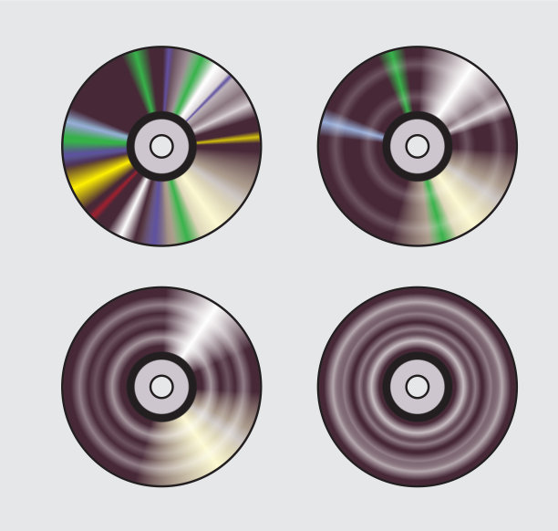 CD-R旋转运动矢量插图图片下载