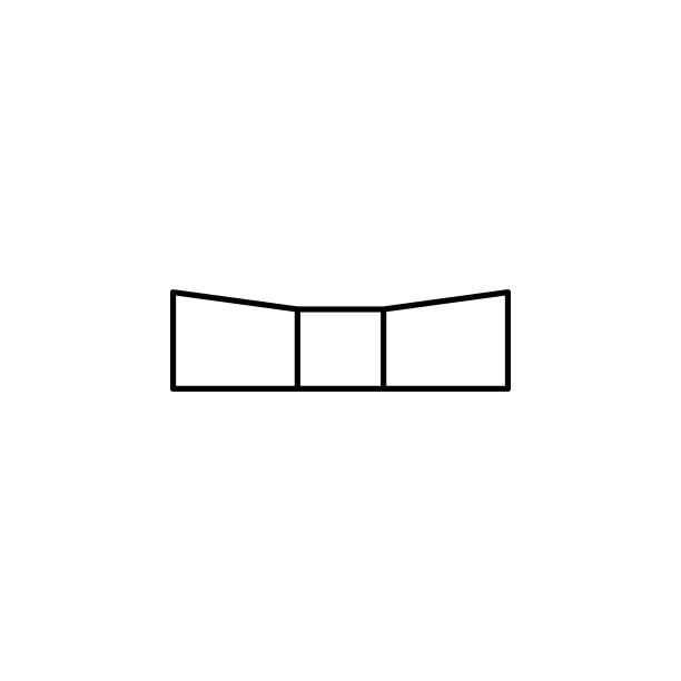 打开盒子图标。智能概念和web应用的移动银行元素。细线打开框图标可以用于网页和移动图片下载