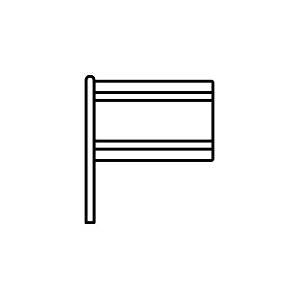 泰国图标。移动概念和web应用的旗帜图标元素。细线泰国图标可以用于网络和手机图片下载