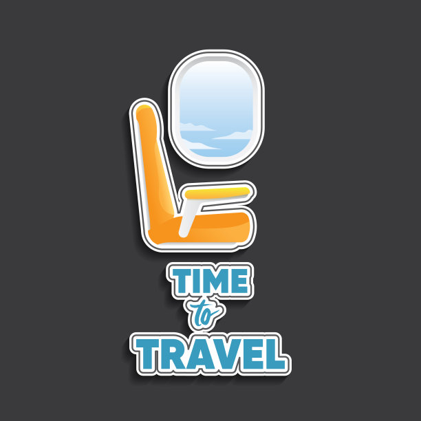 旅行时间在黑色背景图片下载