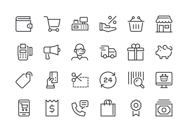 购物-产品线图标图片下载