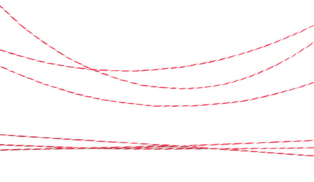 红绳隔离。包的字符串。图片下载