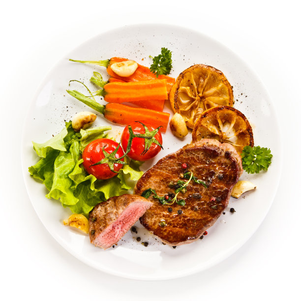 烤肉和蔬菜图片下载