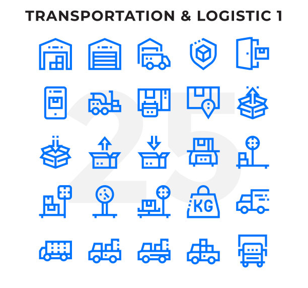 虚线轮廓图标包的UI。可编辑的中风。像素完美的细线矢量图标设置为网页设计和网站应用。图片下载