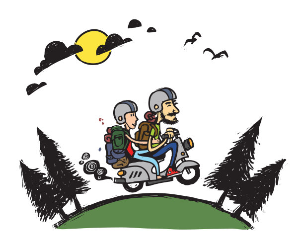 年轻夫妇旅行图片下载