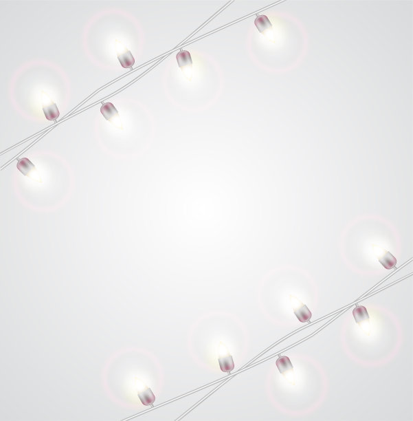 圣诞节闪亮的花环图片下载