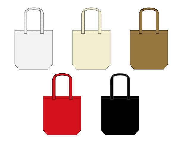 手提袋/购物袋/环保袋模板插图一套图片下载