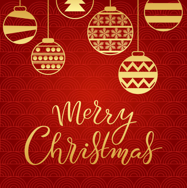 手绘圣诞快乐印刷字体海报图片下载